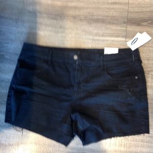 Old Navy Black Jean Shorts size 16 news/tags